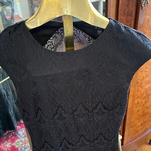 Guess Elegant Black Lace Dress XS